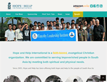 Tablet Screenshot of hopeandhelpinternational.org